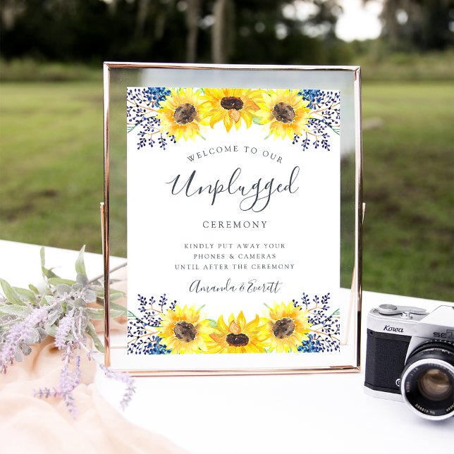 Póster Flowerfields Boda desenchufado Rótulo de ceremonia (Subido por el creador)