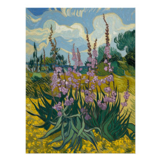 Póster flowers in van gogh style