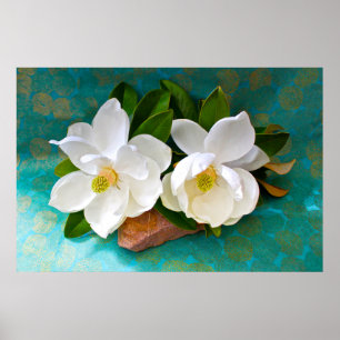 Póster Flowers Magnolia Flower