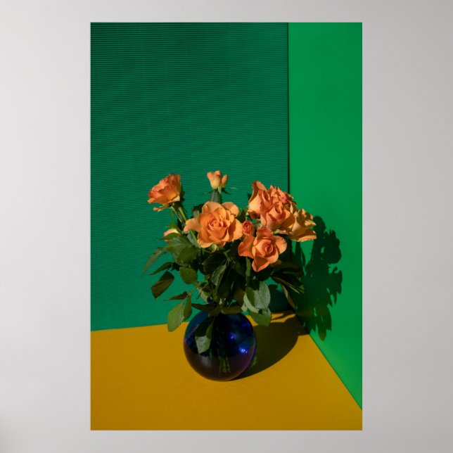 Póster Flowers | Roses in Vase (Frente)