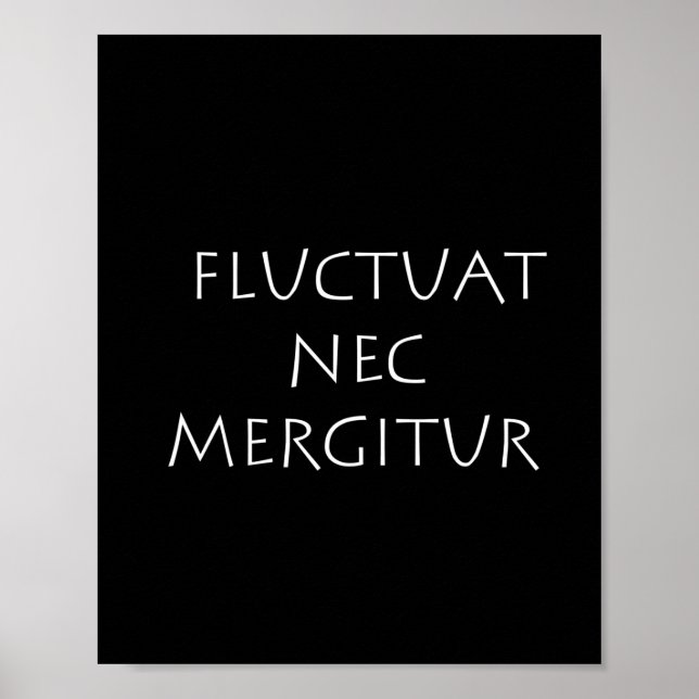 Póster Fluctuat nec mergitur (Frente)