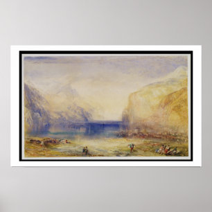 Póster Fluelen: Mañana (que mira hacia el lago) 1845 (