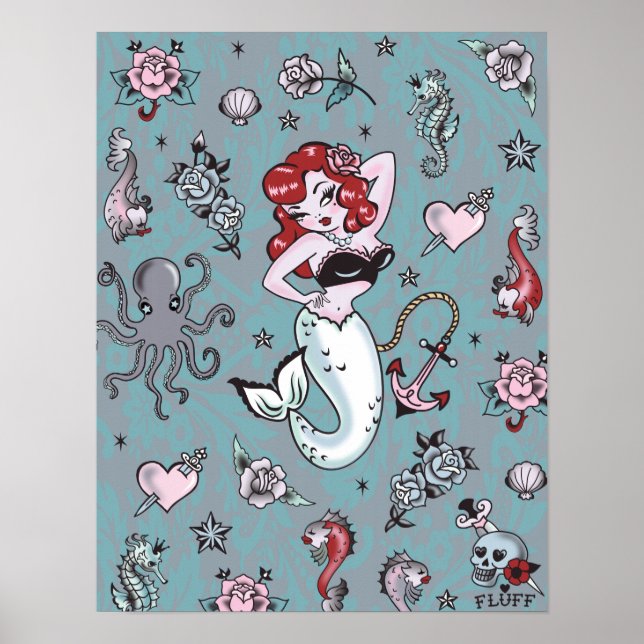 Póster Fluff Molly Mermaid Poster (Frente)
