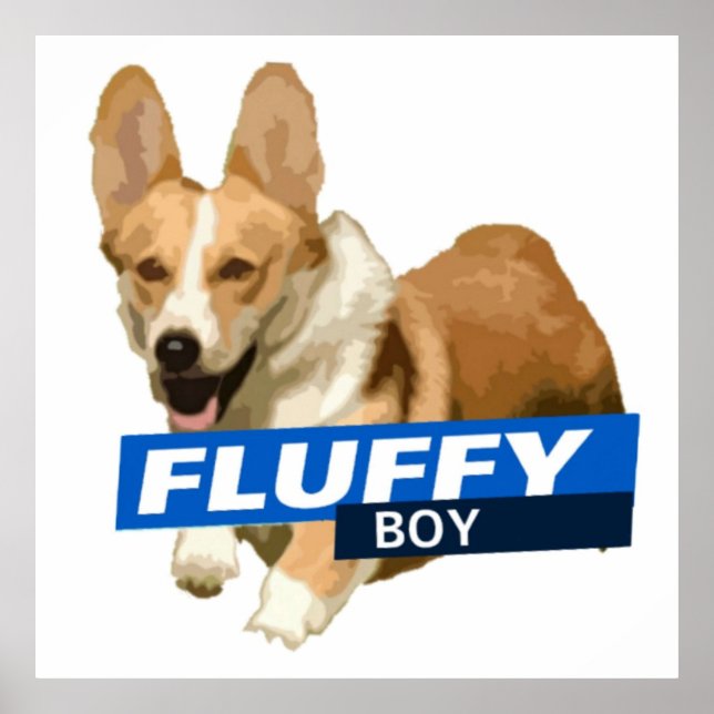 Póster Fluffy Boy Brooklyn Nine Cheddar Pegatina (Frente)