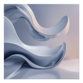 Póster Flujo brillante de Pastel - Resumen de Arte Digita