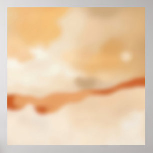 Póster Flujo Cálido Abstracto