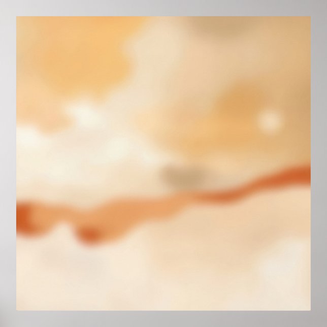 Póster Flujo Cálido Abstracto (Frente)