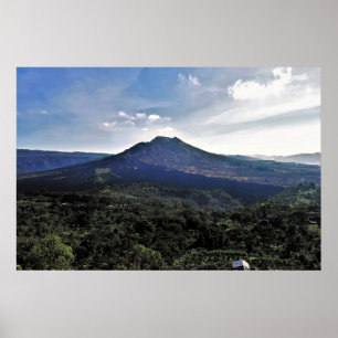 Póster Flujo de Batur Lava