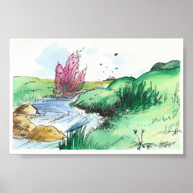 Póster Flujo de primavera (Frente)