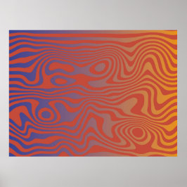 Póster Flujo de Sueño l Patrón Abstracto Trippy - No. 01