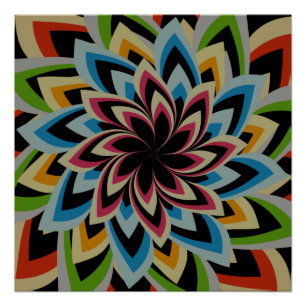 PÓSTER FLUJOS INDULCES COLORIDOS