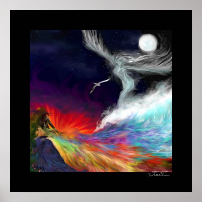 Póster Flujos simbólicos - Colores de la imaginación: gra (Frente)