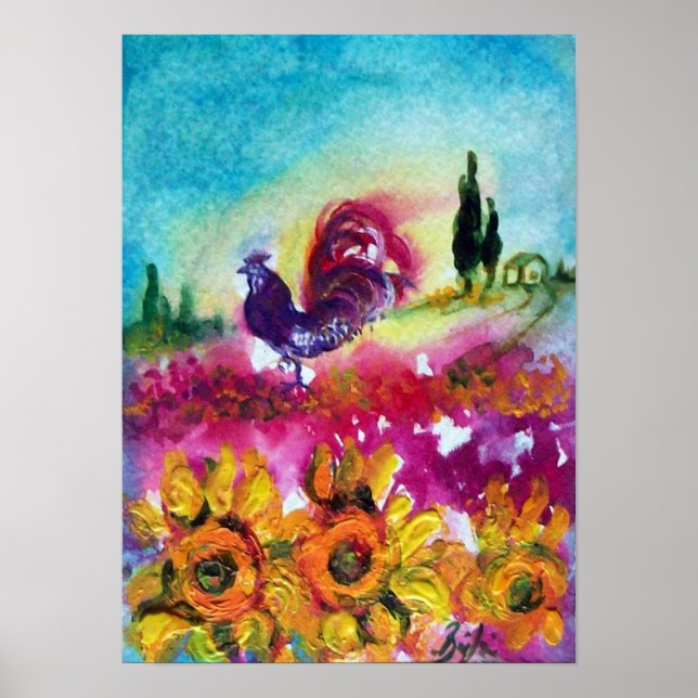 PÓSTER FLUJOS Y ROOSTER NEGRO (Frente)