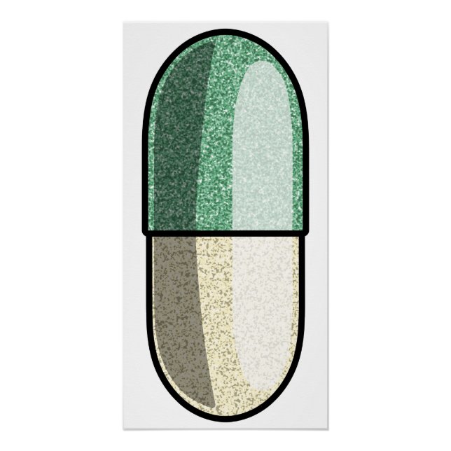 Póster Fluoxetina con purpurina (Anverso)