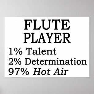 Póster Flute Player Hot Air