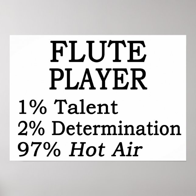 Póster Flute Player Hot Air (Frente)