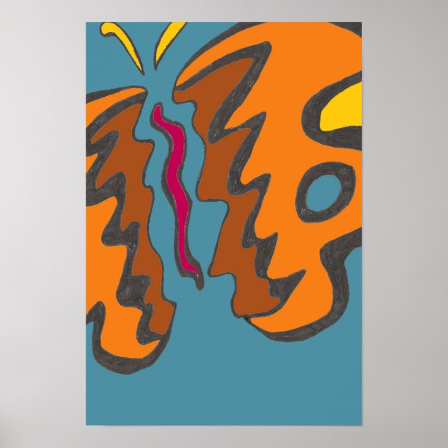 Póster Flutterfly tigre 13x19 (Frente)