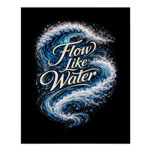 Póster Fluye como el agua (Anverso)