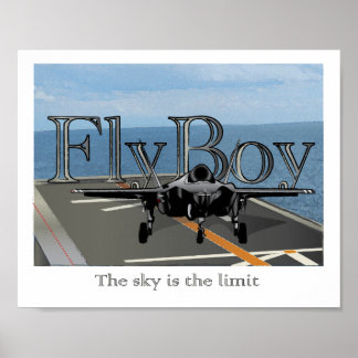 Póster Fly Boy - Boys Room Wall Art