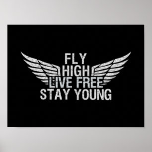 Póster FLY HIGH personalizado poster