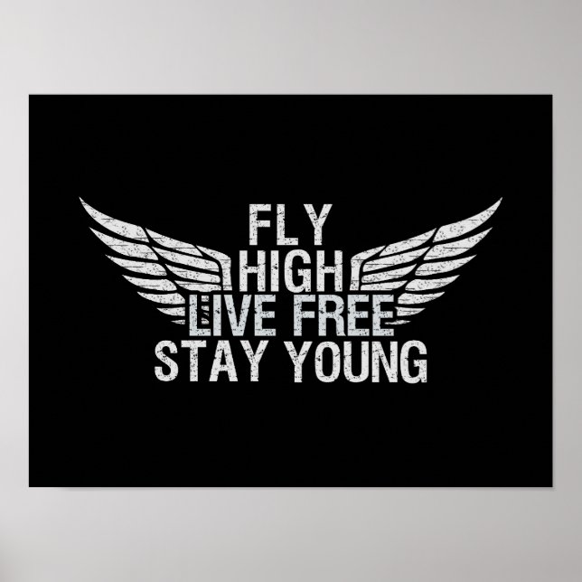 Póster FLY HIGH personalizado poster (Frente)