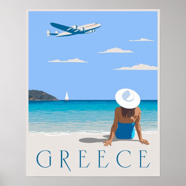 Póster Fly to Greece (Frente)