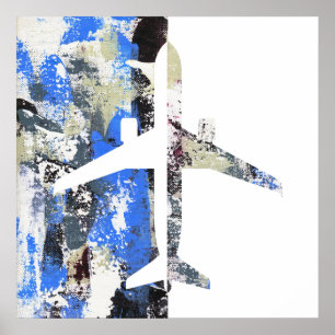 Póster Flying Abstract by Michael Moffa