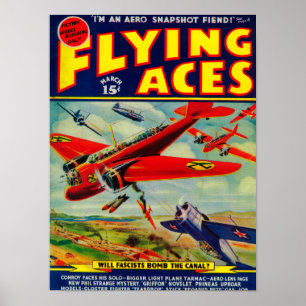Póster Flying Aces Magazine Cover 4
