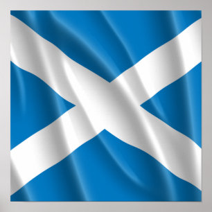 PÓSTER FLYING DE BANDERA DE ESCOCIA
