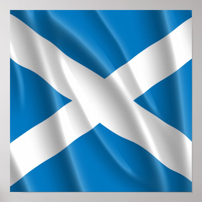 PÓSTER FLYING DE BANDERA DE ESCOCIA (Frente)