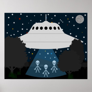 Póster Flying Disc Stargazing Poster