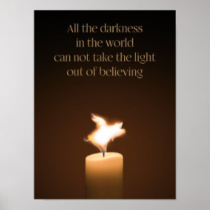 Póster Flying Pig Candle Flame Poster