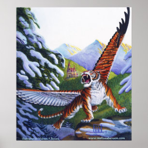 Póster Flying Tiger print