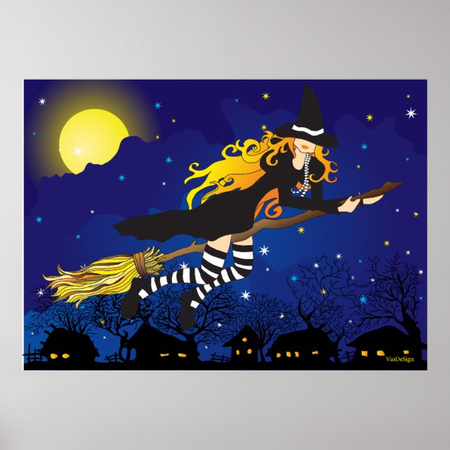 Póster flying witch (Frente)