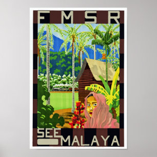 Póster FMSR Véase Malaya