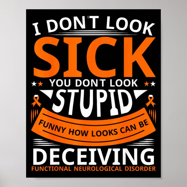 Póster Fnd Functional Neurological Disorder Apparel I Don (Frente)