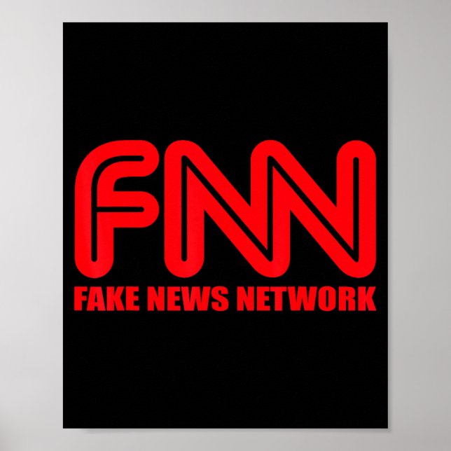Póster Fnn Fake News Network Apparel Funny Christmas Gift (Frente)
