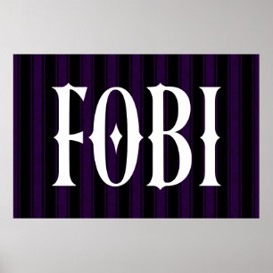 Póster FOBI Miedo a ser incluido Humor antisocial