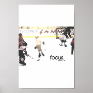 Póster foco. (hockey juvenil)