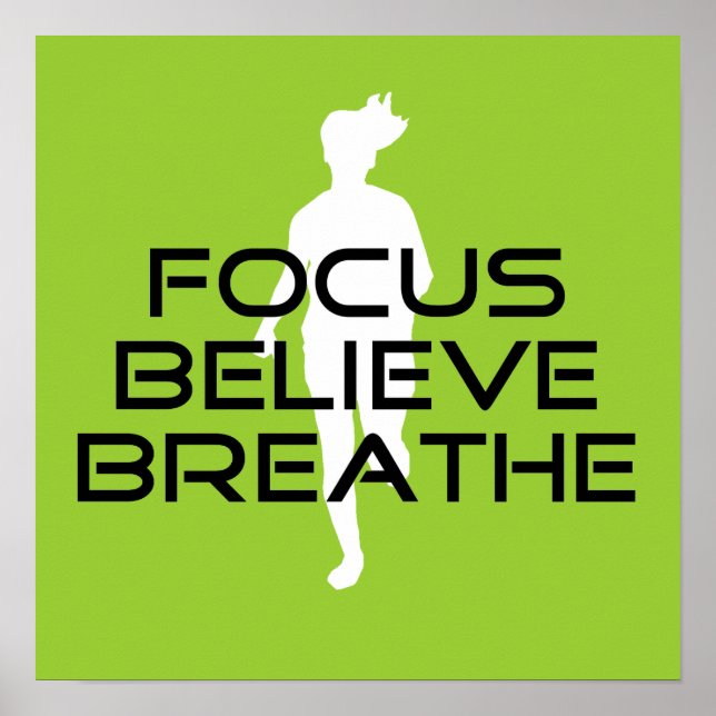 Póster Focus Believe Breathe (Frente)