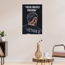 Focus Creates Freedom Motivation Poster