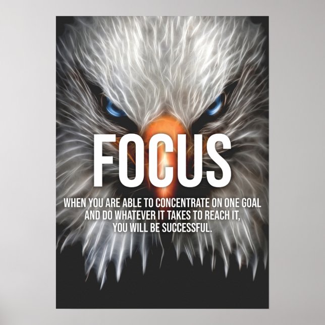 Póster FOCUS - Eagle Motivational (Frente)