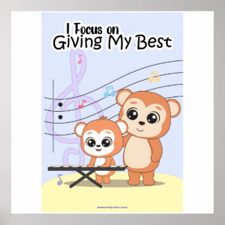 Póster Focus on giving your best Wall art