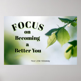 Póster "Focus"Positive Quotation "Wall art & Poster"
