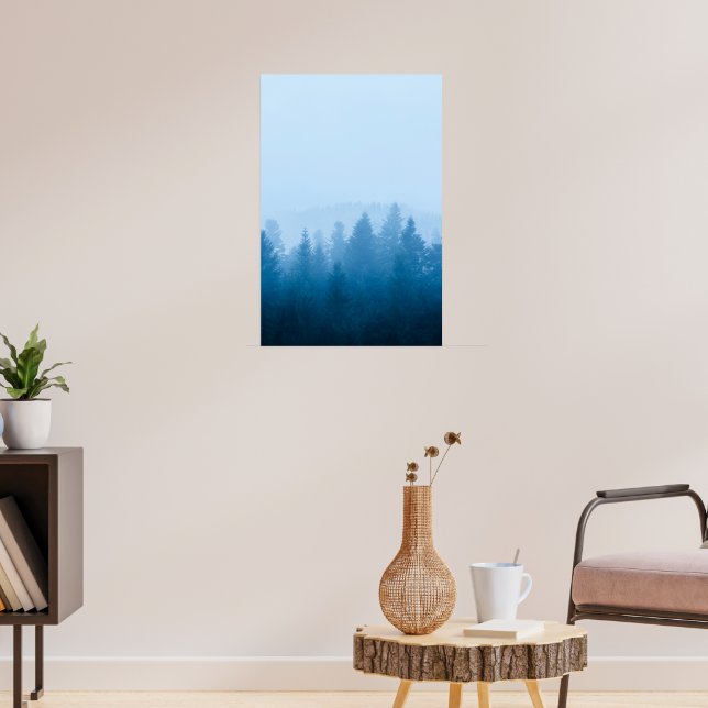 Póster Fog over forest (Salón 3)