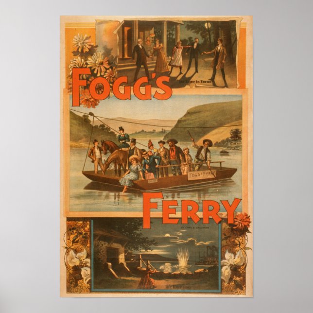 Póster Fogg's Ferry by Chas. Teatro E. Callahan (Frente)