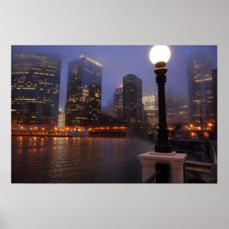 Póster Foggy en Chicago