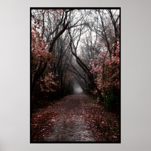 Póster Foggy Fall Trail