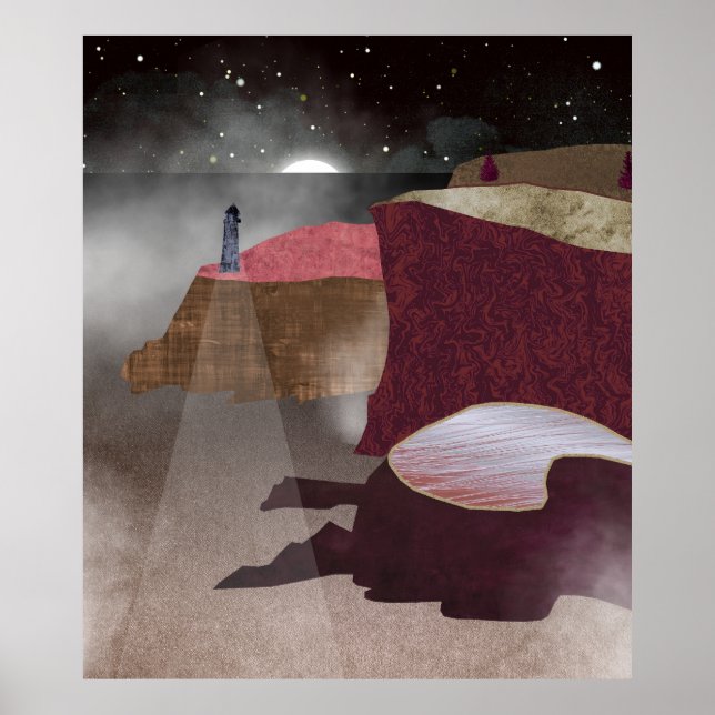 Póster Foggy Lighthouse (Frente)