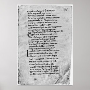 Póster Fol.43 'la canción de Roland